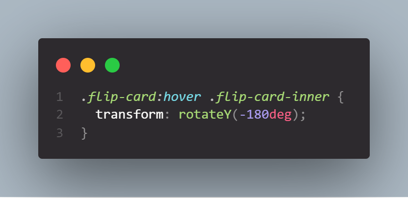 Flip Card CSS
